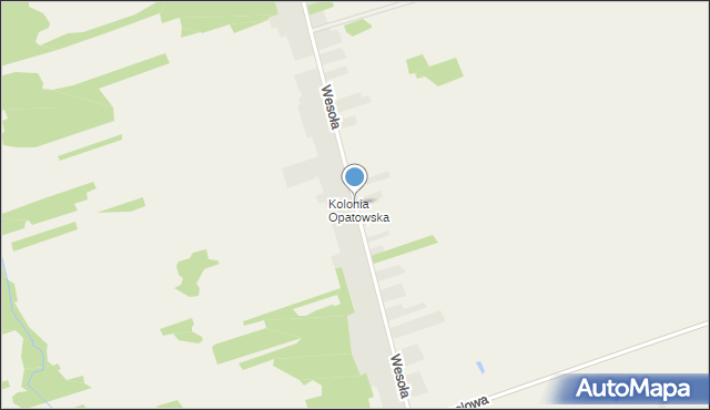Złochowice, Wesoła, mapa Złochowice