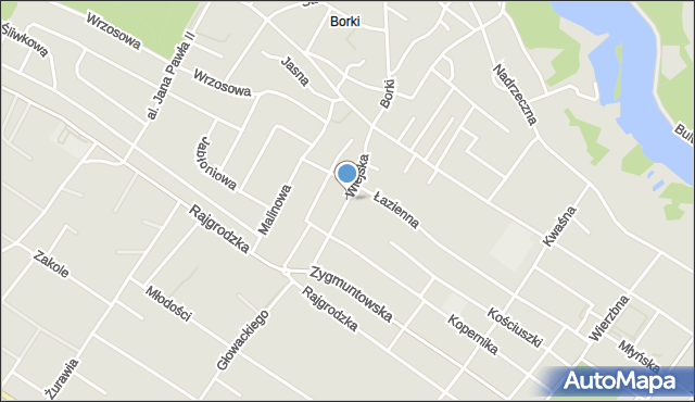 Augustów, Wiejska, mapa Augustów