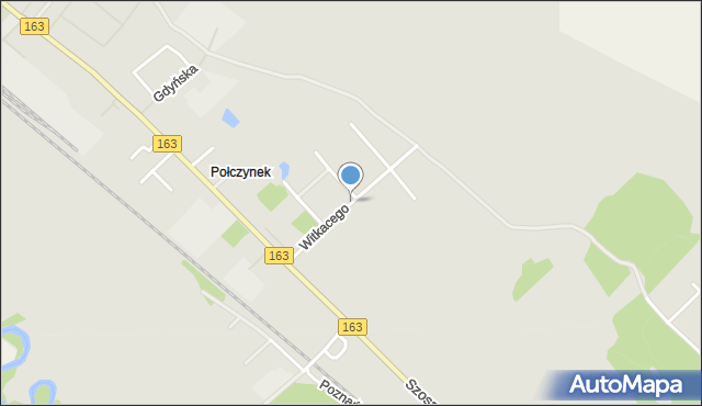 Białogard, Witkacego Stanisława, mapa Białogard