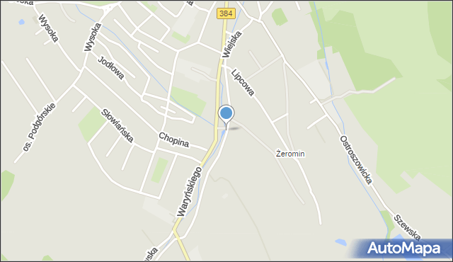 Bielawa powiat dzierżoniowski, Wiejska, mapa Bielawa powiat dzierżoniowski