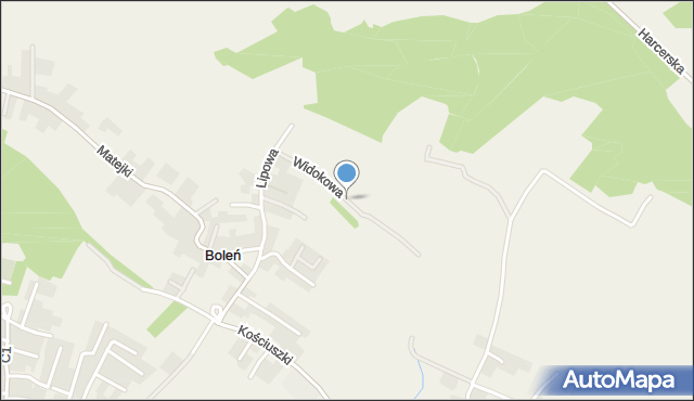 Boleń, Widokowa, mapa Boleń