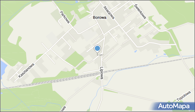 Borowa gmina Długołęka, Wierzbowa, mapa Borowa gmina Długołęka
