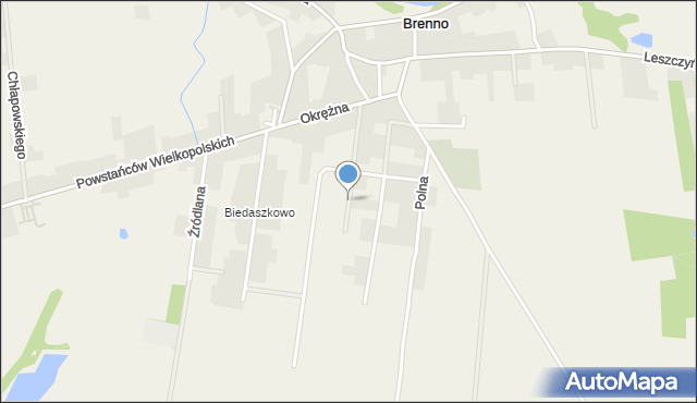 Brenno, Wiosenna, mapa Brenno