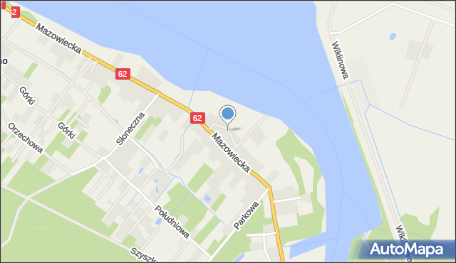 Brwilno Dolne, Wiślana, mapa Brwilno Dolne
