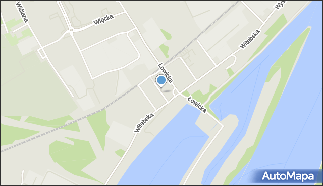 Bydgoszcz, Wioślarska, mapa Bydgoszczy