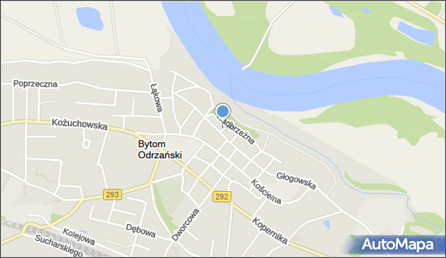 Bytom Odrzański, Widok, mapa Bytom Odrzański