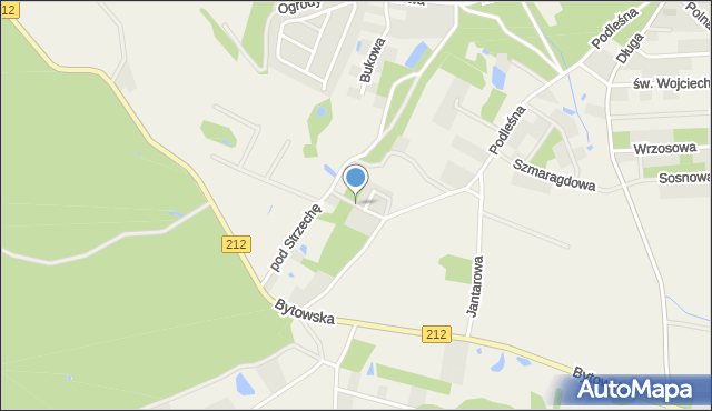 Charzykowy, Wichrowe Wzgórze, mapa Charzykowy