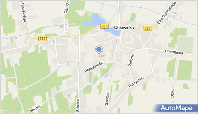 Chlewiska powiat szydłowiecki, Wiśniowa, mapa Chlewiska powiat szydłowiecki