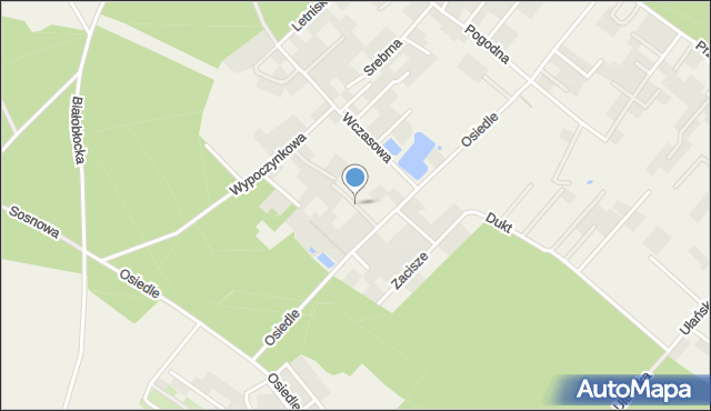 Ciele, Wiosenna, mapa Ciele