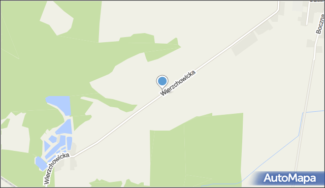 Czatkowice gmina Milicz, Wierzchowicka, mapa Czatkowice gmina Milicz