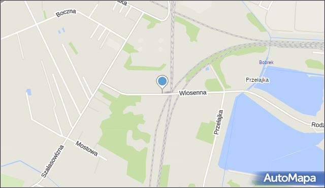 Dąbrowa Górnicza, Wiosenna, mapa Dąbrowa Górnicza