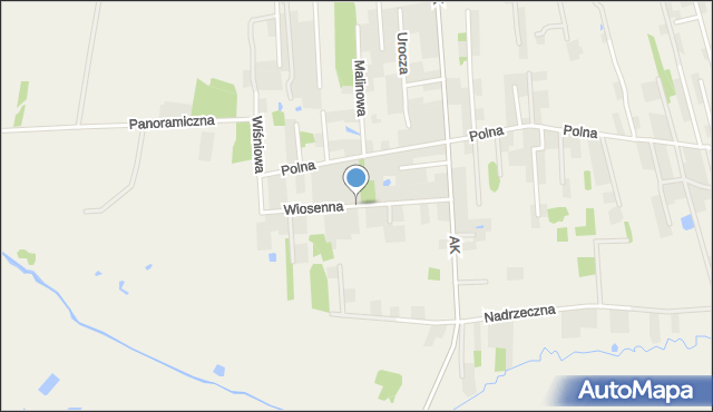 Dębe Wielkie, Wiosenna, mapa Dębe Wielkie