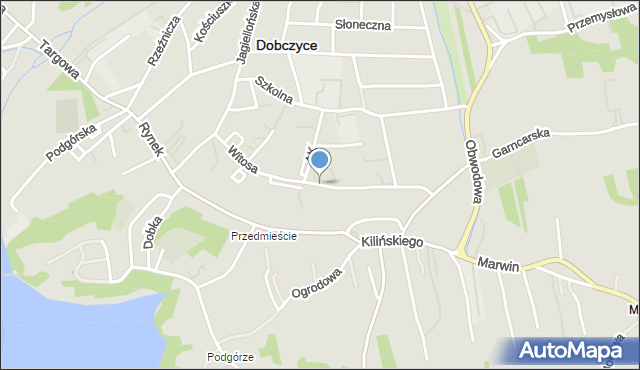 Dobczyce, Witosa Wincentego, mapa Dobczyce
