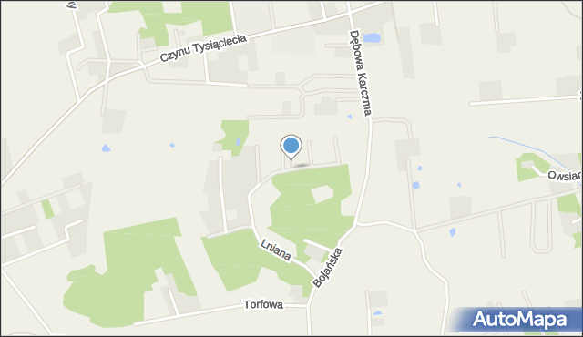 Dobrzewino, Wiklinowa, mapa Dobrzewino