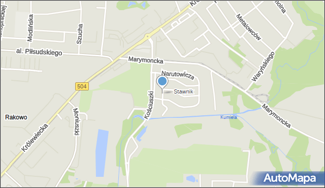 Elbląg, Witosa Wincentego, mapa Elbląga