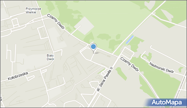 Gdańsk, Wika-Czarnowskiego Anastazego, mapa Gdańska