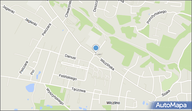 Gdynia, Wiczlińska, mapa Gdyni