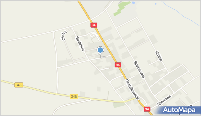 Godzikowice, Wierzbowa, mapa Godzikowice