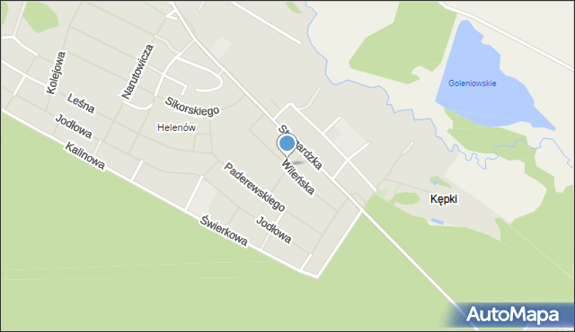 Goleniów, Wileńska, mapa Goleniów