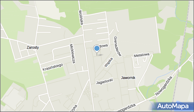 Goleniów, Wiosenna, mapa Goleniów