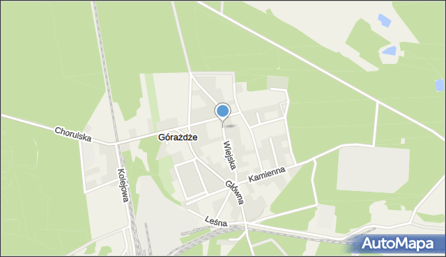 Górażdże, Wiejska, mapa Górażdże