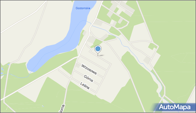 Gostomko, Wiśniowa, mapa Gostomko