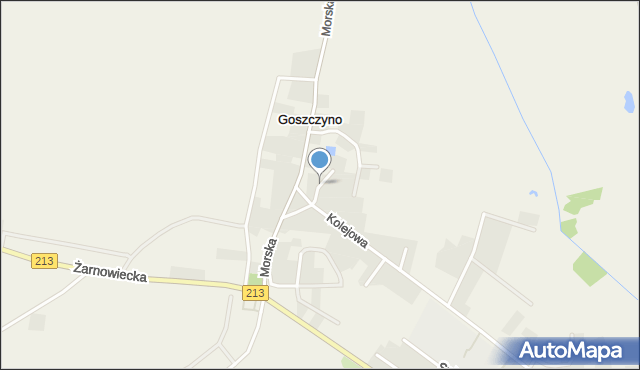 Goszczyno gmina Krokowa, Wiejska, mapa Goszczyno gmina Krokowa