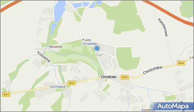 Grodziec gmina Jasienica, Winnica, mapa Grodziec gmina Jasienica