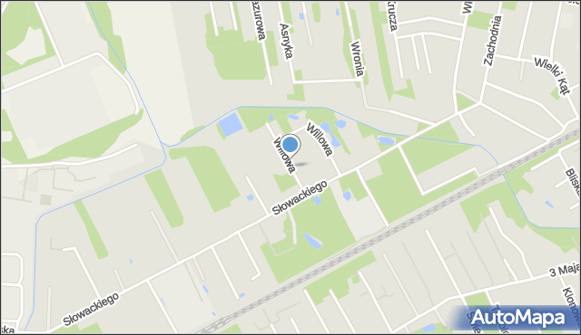 Grodzisk Mazowiecki, Willowa, mapa Grodzisk Mazowiecki