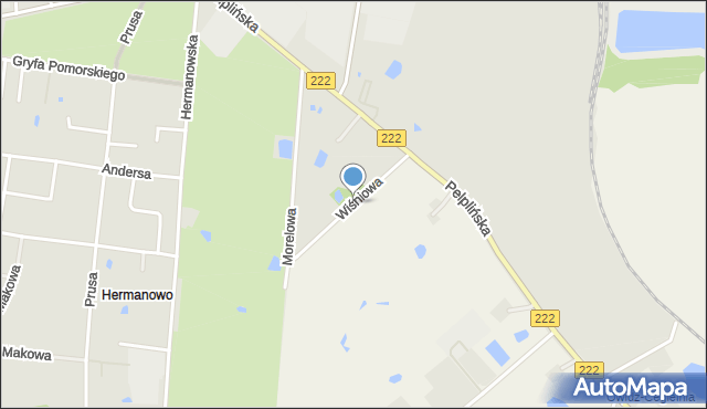 Janowo gmina Starogard Gdański, Wiśniowa, mapa Janowo gmina Starogard Gdański