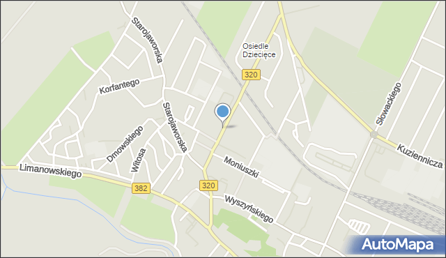 Jawor, Wieniawskiego Henryka, mapa Jawor