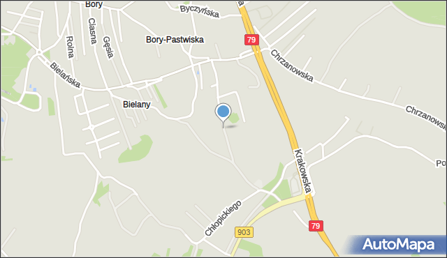 Jaworzno, Wieniawskiego Henryka, mapa Jaworzno