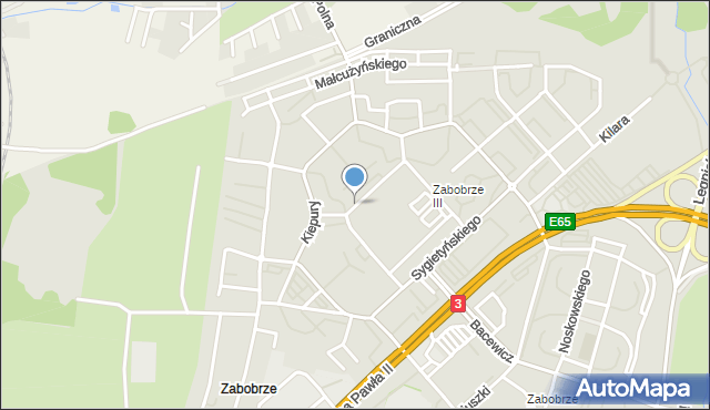 Jelenia Góra, Wiłkomirskiego Alfreda, mapa Jelenia Góra