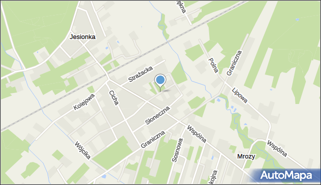 Jesionka gmina Wiskitki, Więckowskiego Tadeusza, mapa Jesionka gmina Wiskitki