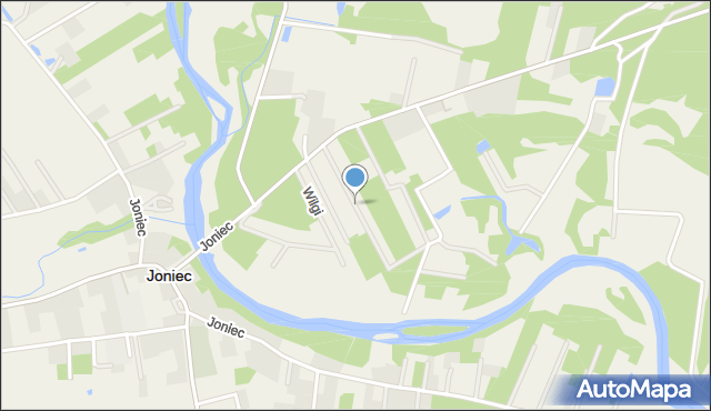 Joniec, Wielkiej Sosny, mapa Joniec