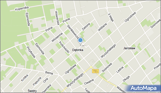 Józefów powiat otwocki, Wiślana, mapa Józefów powiat otwocki