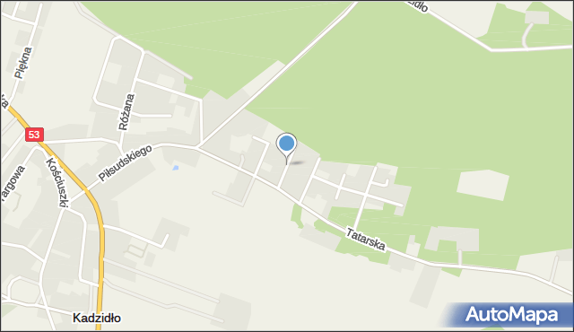 Kadzidło, Wieniawskiego Henryka, mapa Kadzidło