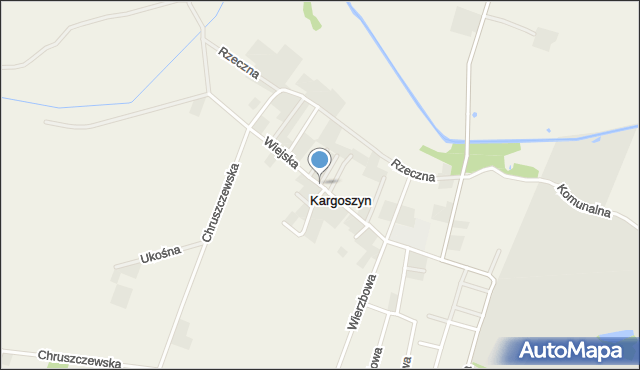 Kargoszyn, Wiejska, mapa Kargoszyn