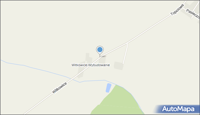 Kaźmierz, Witkowicka, mapa Kaźmierz