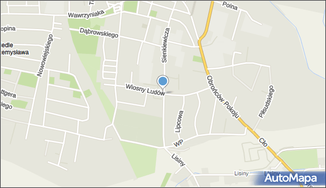 Kępno, Wiosny Ludów, mapa Kępno
