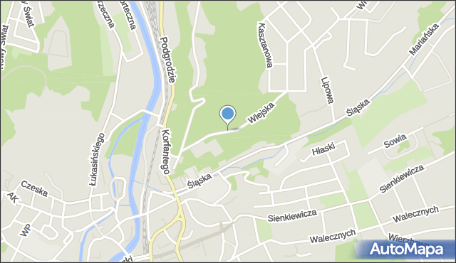 Kłodzko, Wiejska, mapa Kłodzka