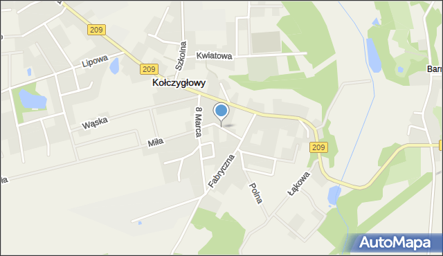 Kołczygłowy, Witosa Wincentego, mapa Kołczygłowy