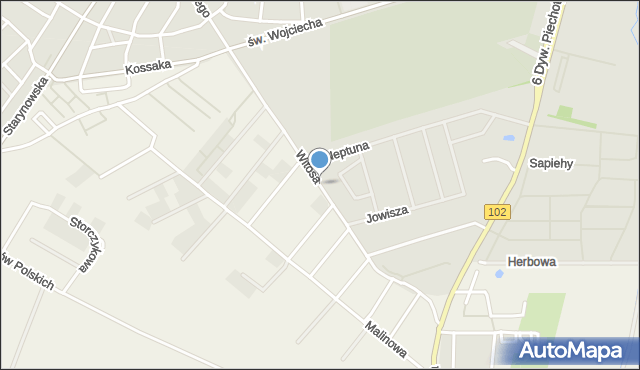 Kołobrzeg, Witosa Wincentego, mapa Kołobrzegu