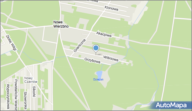 Konstancin-Jeziorna, Wiśniowa, mapa Konstancin-Jeziorna