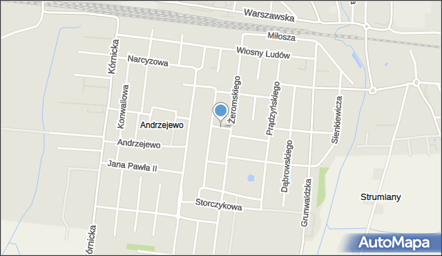 Kostrzyn powiat poznański, Wilkońskiego Augusta, mapa Kostrzyn powiat poznański