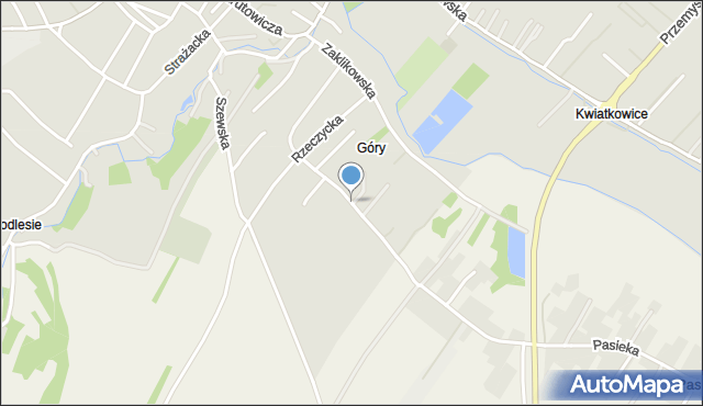 Kraśnik, Widerlika Józefa, mapa Kraśnik