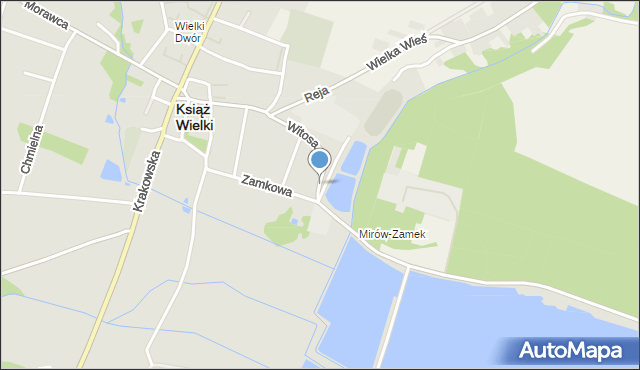 Książ Wielki, Witosa Wincentego, mapa Książ Wielki