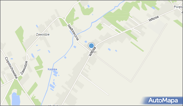 Kuźnica Kiedrzyńska, Witosa Wincentego, mapa Kuźnica Kiedrzyńska