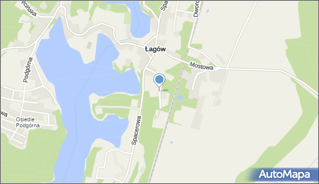 Łagów powiat świebodziński, Widokowa, mapa Łagów powiat świebodziński