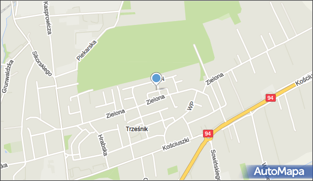 Łańcut, Wiosny Ludów, mapa Łańcut